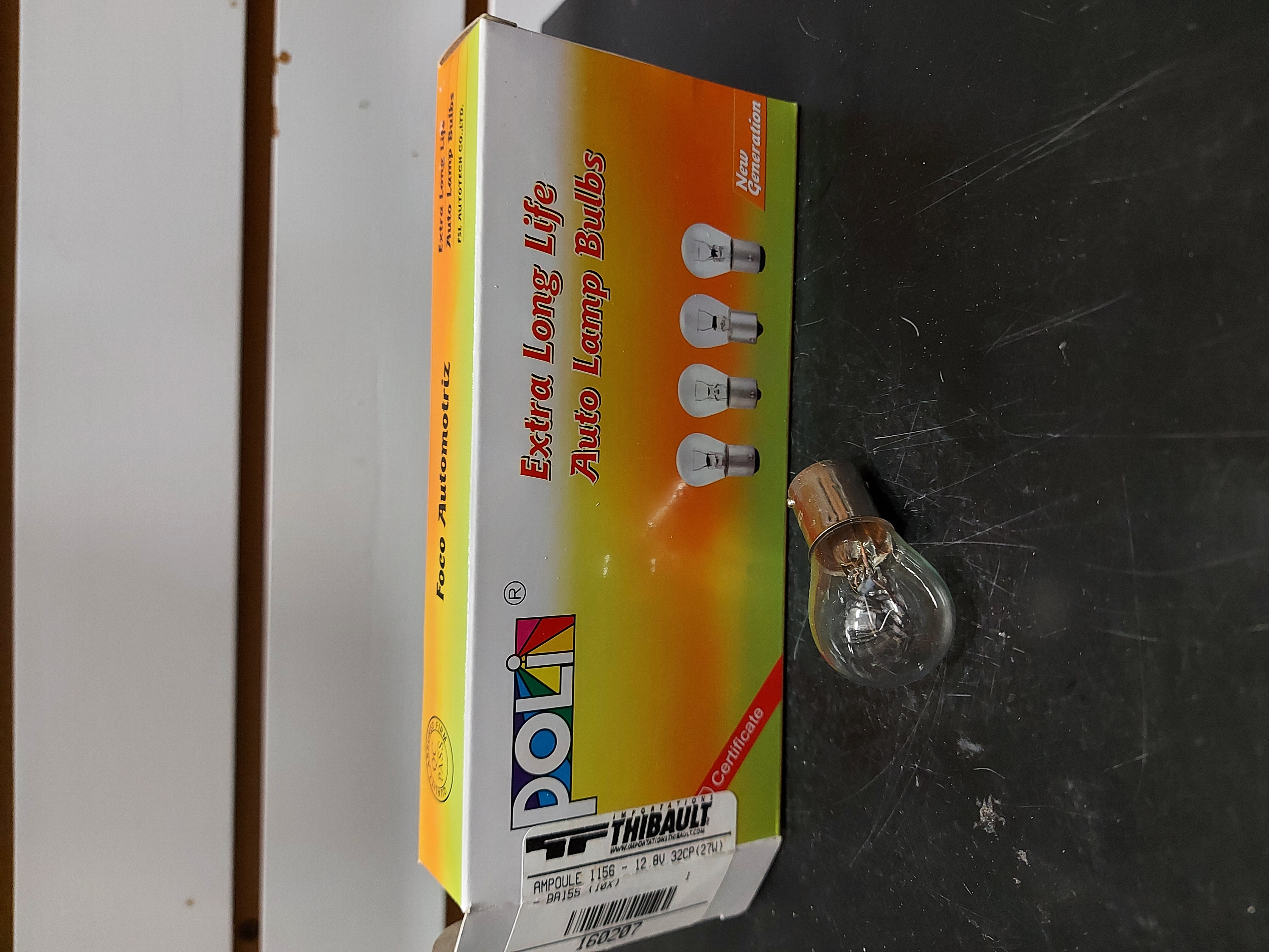 AMPOULE 1156 - 12.8V 32CP(27W) - BA15S (10X)